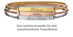 Armreife 3er Set mit Gravur