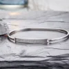 Armreif Silber mit Gravur - Geokoordinaten mit Herz