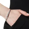 Armreif Silber mit Gravur - Geokoordinaten