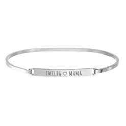 Armreif Silber mit Gravur - Mama Name