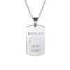 Army Dog Tag Kette mit Gravur - Matura
