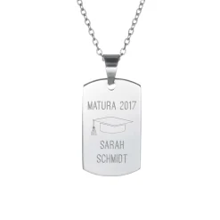Army Dog Tag Kette mit Gravur - Matura