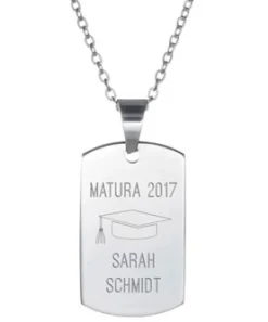 Army Dog Tag Kette mit Gravur - Matura