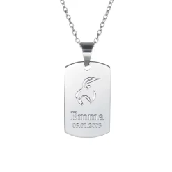 Army Dog Tag Kette mit Gravur - Sternzeichen