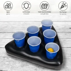 Aufblasbarer Bierpong Hut - Mini Beer Pong Set