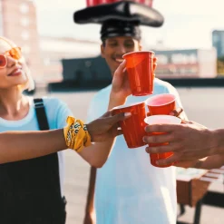 Aufblasbarer Bierpong Hut - Mini Beer Pong Set
