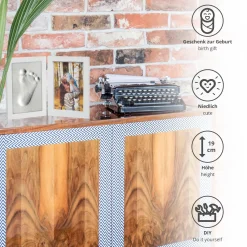 Baby Bilderrahmen mit Gipsabdruck - DIY Set