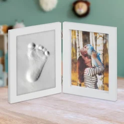 Baby Bilderrahmen mit Gipsabdruck - DIY Set