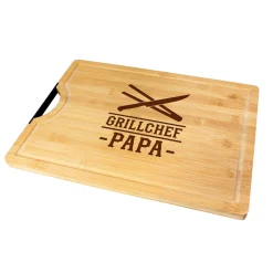 Bambusholz Schneidebrett für Papa - Grillchef
