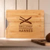Bambusholz Schneidebrett mit Grillchef Gravur