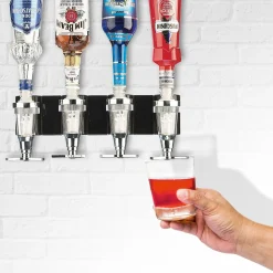 Bar Butler für die Wand - 4er Flaschenhalter