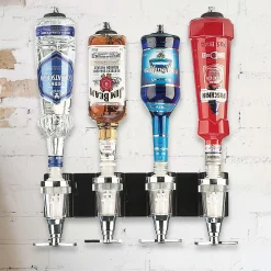 Bar Butler für die Wand - 4er Flaschenhalter