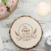 Baumscheibe mit Gravur - Der beste Papa der Welt