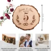 Baumscheibe mit Gravur - Hölzerne Hochzeit