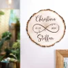 Baumscheibe mit Gravur - Unendliche Liebe
