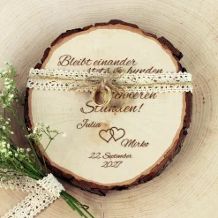 Baumscheibe zur Hochzeit - Bleibt verbunden