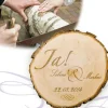 Baumscheibe zur Hochzeit - Jawort Gravur
