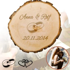 Baumscheibe zur Hochzeit - personalisiert
