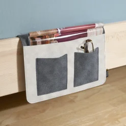 Bettablage zum Einhängen - grau