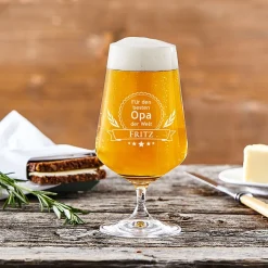 Bierglas mit Gravur - Bester Opa