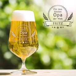 Bierglas mit Gravur - Bester Opa