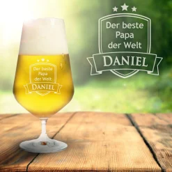 Bierglas mit Gravur - Bester Papa