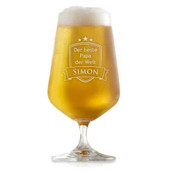 Bierglas mit Gravur - Bester Papa