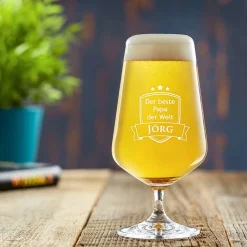 Bierglas mit Gravur - Bester Papa