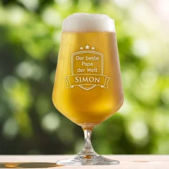 Bierglas mit Gravur - Bester Papa