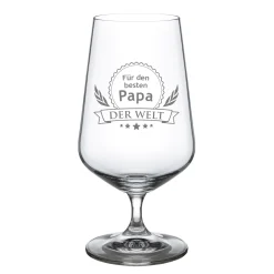 Bierglas mit Gravur für den besten Papa