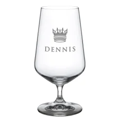 Bierglas mit Gravur - König Krone