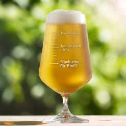 Bierglas mit Gravur - Noch eins
