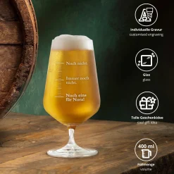 Bierglas mit Gravur - Noch eins