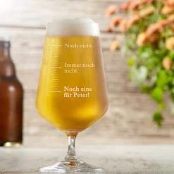 Bierglas mit Gravur - Noch eins