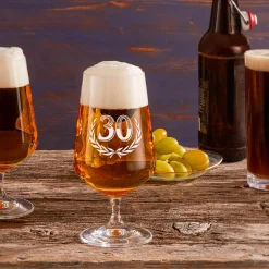 Bierglas mit Gravur zum 30. Geburtstag