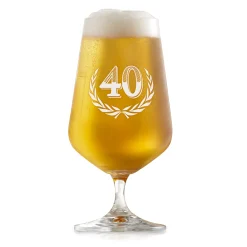 Bierglas mit Gravur zum 40. Geburtstag
