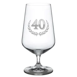 Bierglas mit Gravur zum 40. Geburtstag