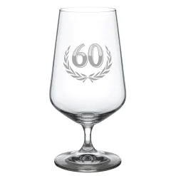 Bierglas mit Gravur zum 60. Geburtstag