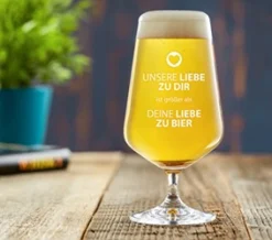 Bierglas - Unsere Liebe