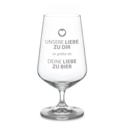 Bierglas - Unsere Liebe