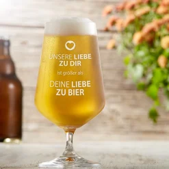 Bierglas - Unsere Liebe