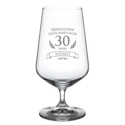 Bierglas zum 30. Geburtstag