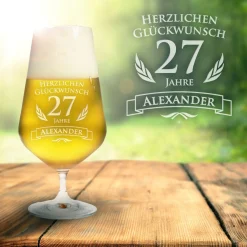 Bierglas zum Geburtstag