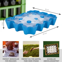 Bierkühler - Eisblockform für Bierkisten - 0,5 l Flaschen
