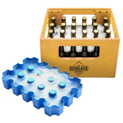 Bierkühler - Eisblockform für Bierkisten - 0,33 l Flaschen