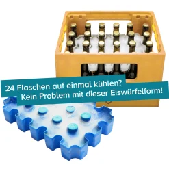 Bierkühler - Eisblockform für Bierkisten - 0,33 l Flaschen