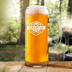 Bierkrug mit Gravur - Bierkenner - Personalisiert