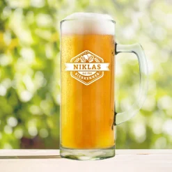 Bierkrug mit Gravur - Bierkenner - Personalisiert