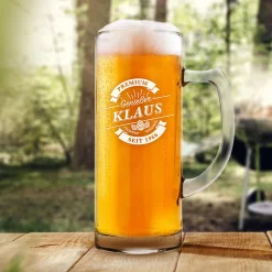 Bierkrug mit Gravur - Premium Genießer
