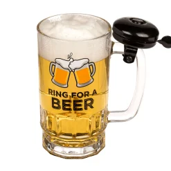Bierkrug mit Klingel